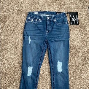 True Religion Mid Rise Skinny Jeans